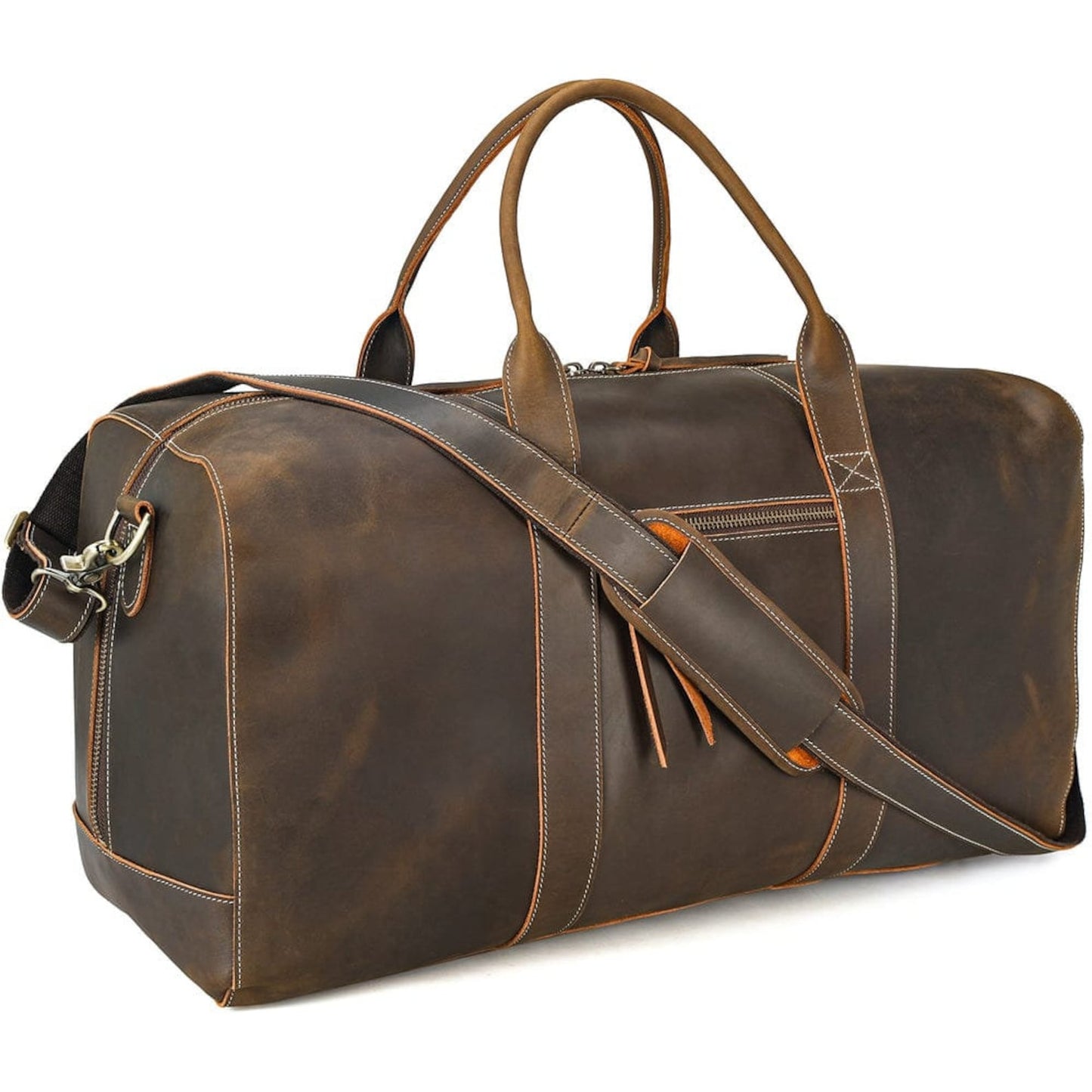 Genuine Leather Weekender Travel Bag