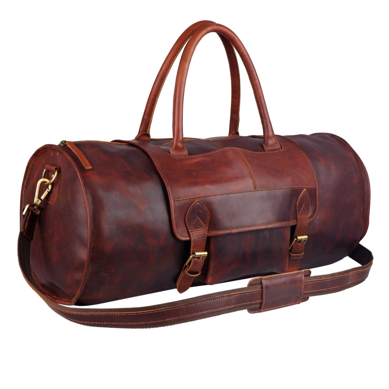 Top Grain Cowhide Leather Weekender Bag