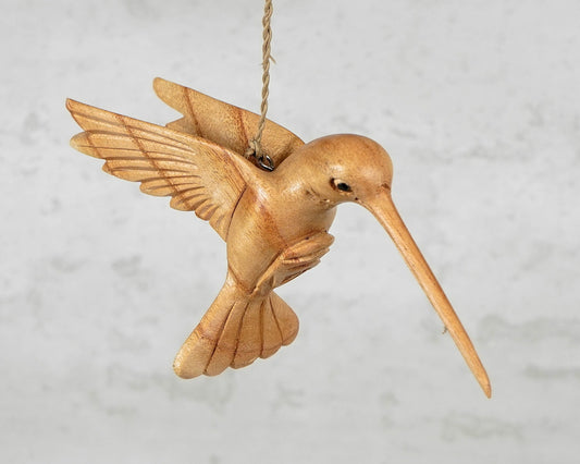 Wooden Hummingbird Decoration
