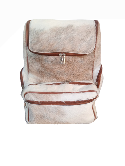 Light Natural Cowhide Backpack