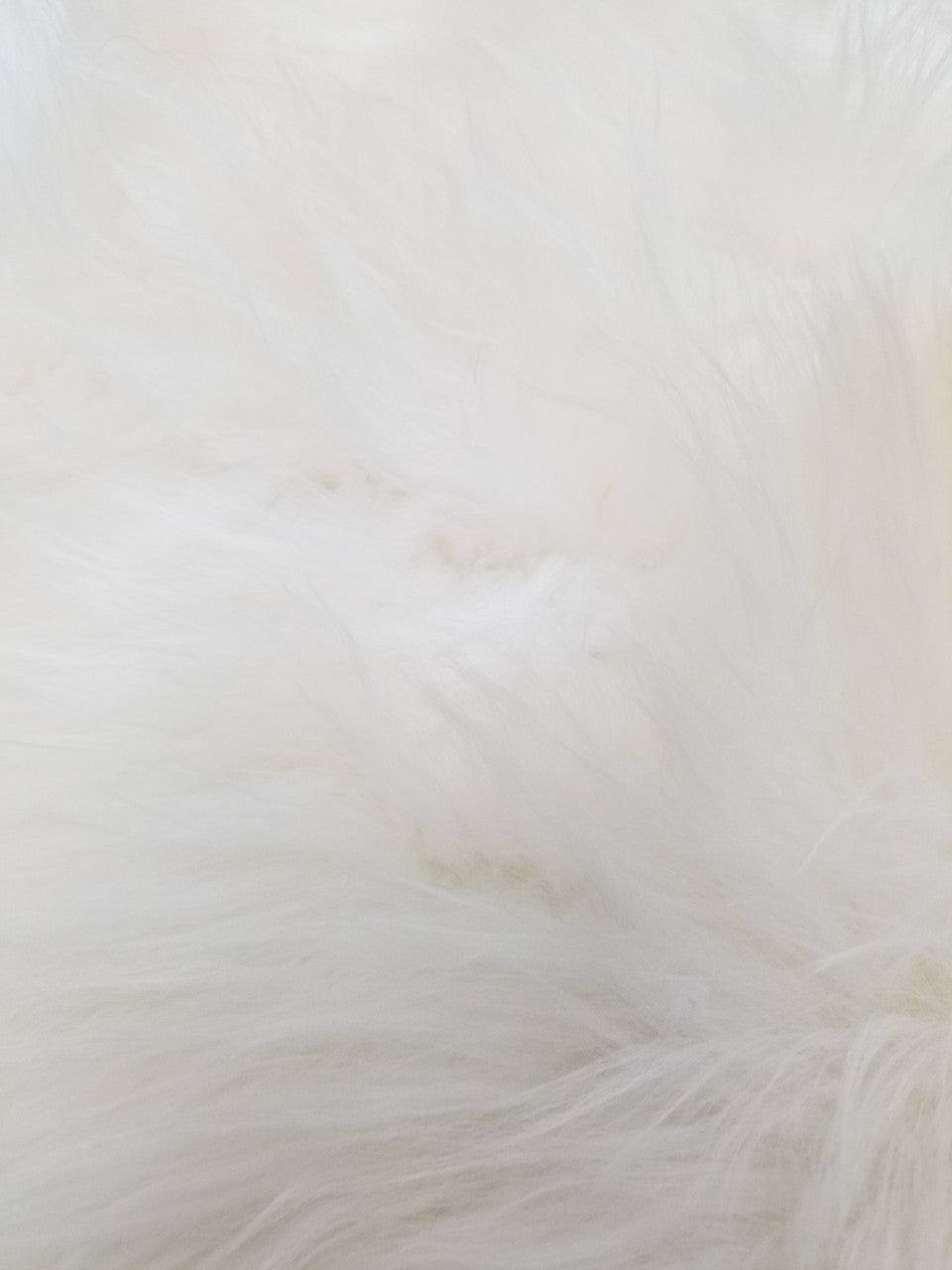 Sheepskin Rug Four Pelt 4ft x 5.5ft Natural White Ivory