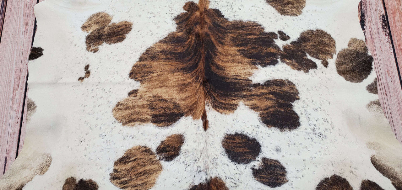 Giant Cowhide Rug Spotted Natural 80 X 74 Inches