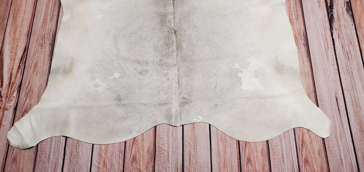 Light Natural Cowhide Rug 72 X 72 Inches