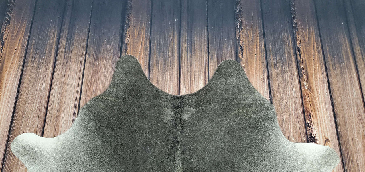 Exotic Grey Real Cowhide Rug 6.5 X 6ft