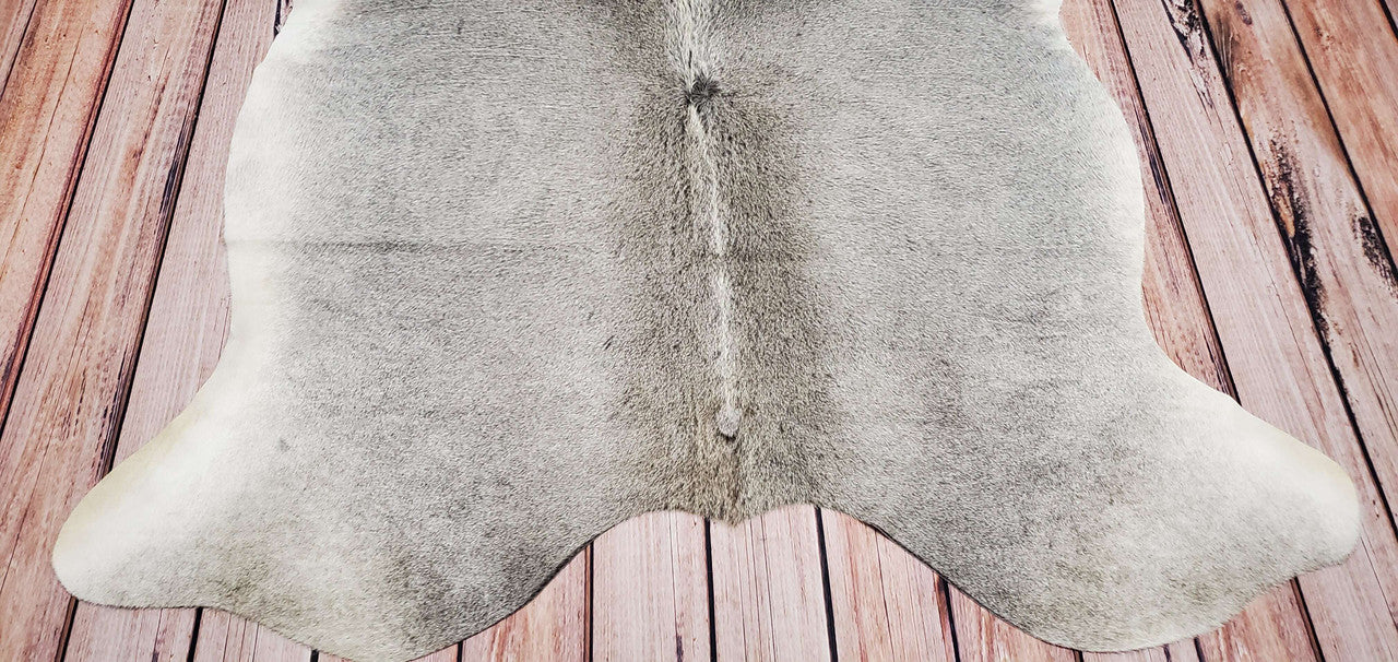 Exotic Grey Real Cowhide Rug 6.5 X 6ft