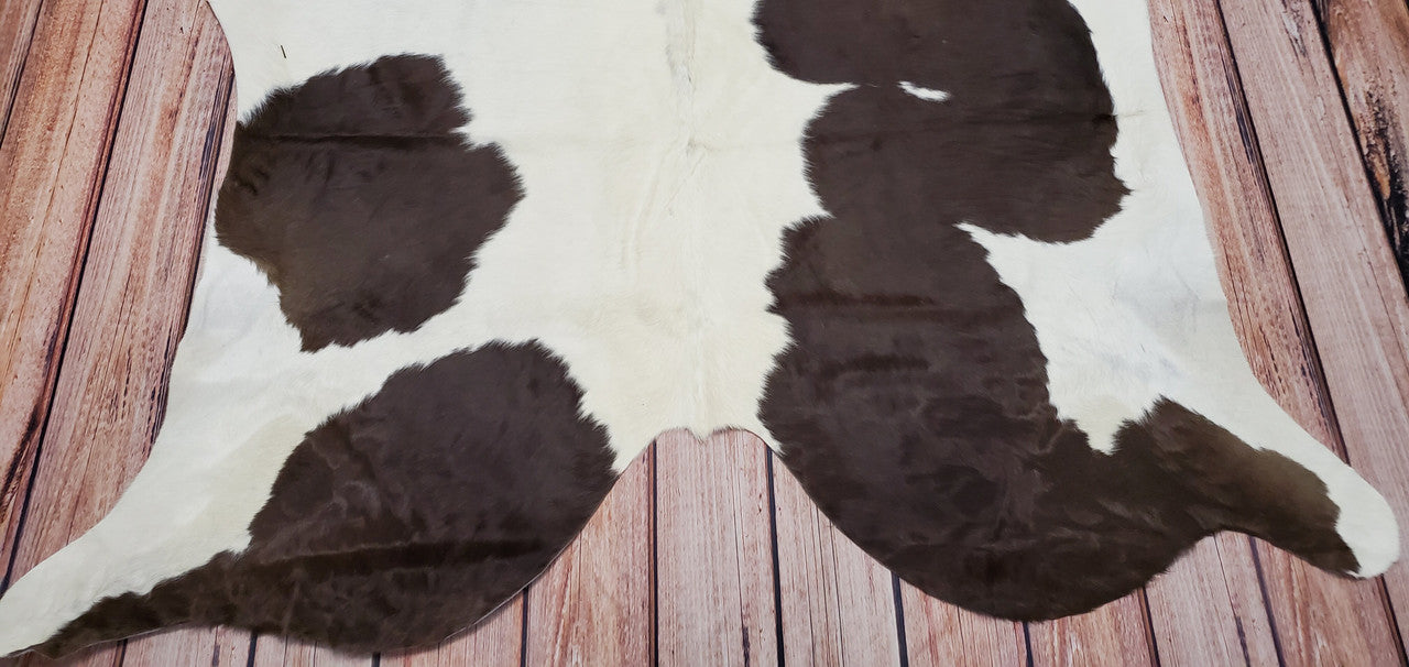 Small Reddish Brown Cowhide Rug 6.6ft X 5ft