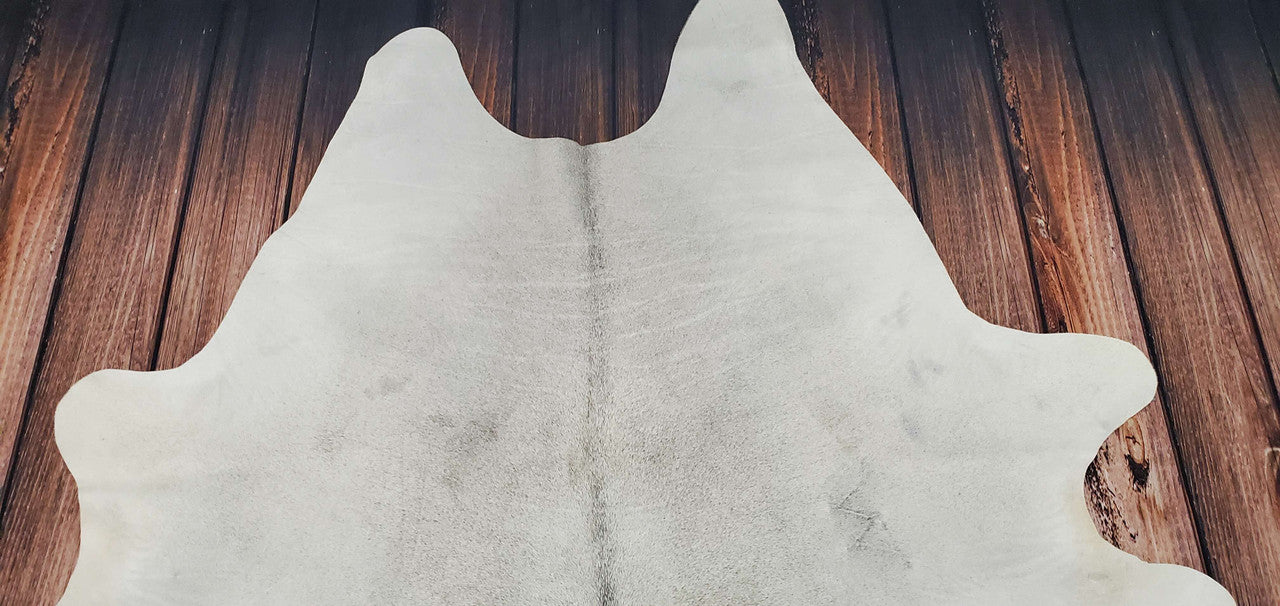Cowhide Rug Grey Brazilian 7ft X 6.5ft