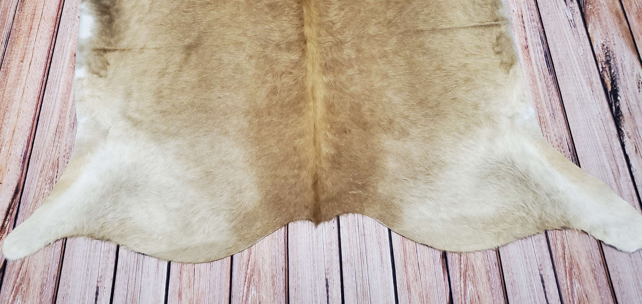 Taupe Palomino Cowhide Rug 7.1ft X 6.2ft
