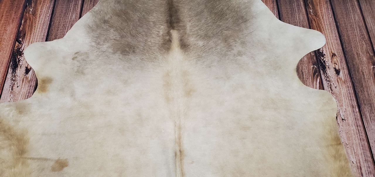 Cowhide Rugs Dark Beige 7.5ft x 6.6ft