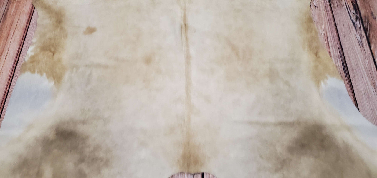 Cowhide Rugs Dark Beige 7.5ft x 6.6ft