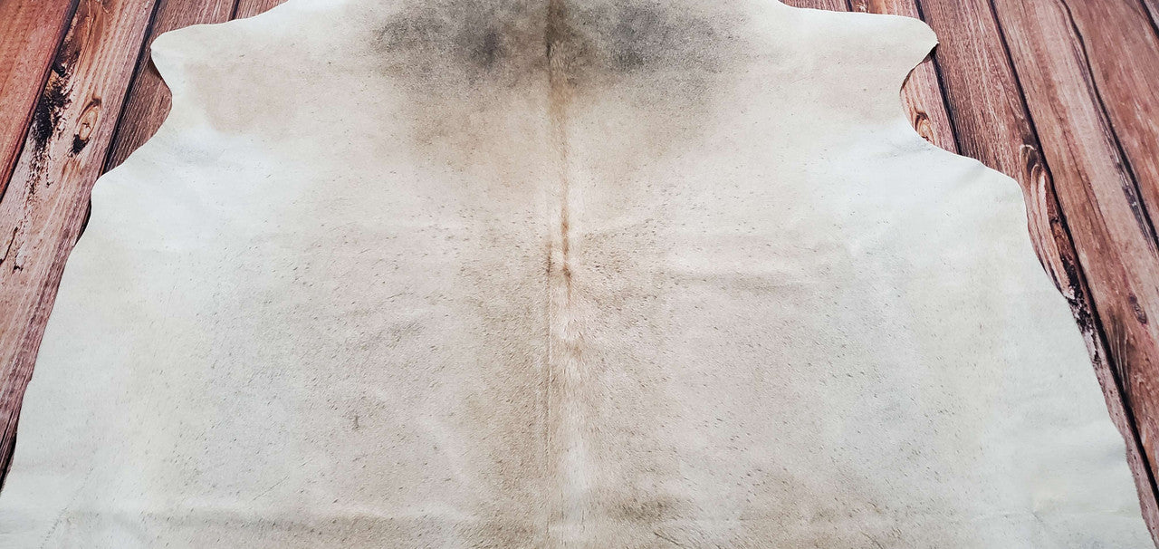 Genuine Medium Grey Cowhide Rug 6.4ft x 6.4ft