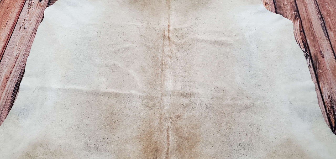 Genuine Medium Grey Cowhide Rug 6.4ft x 6.4ft