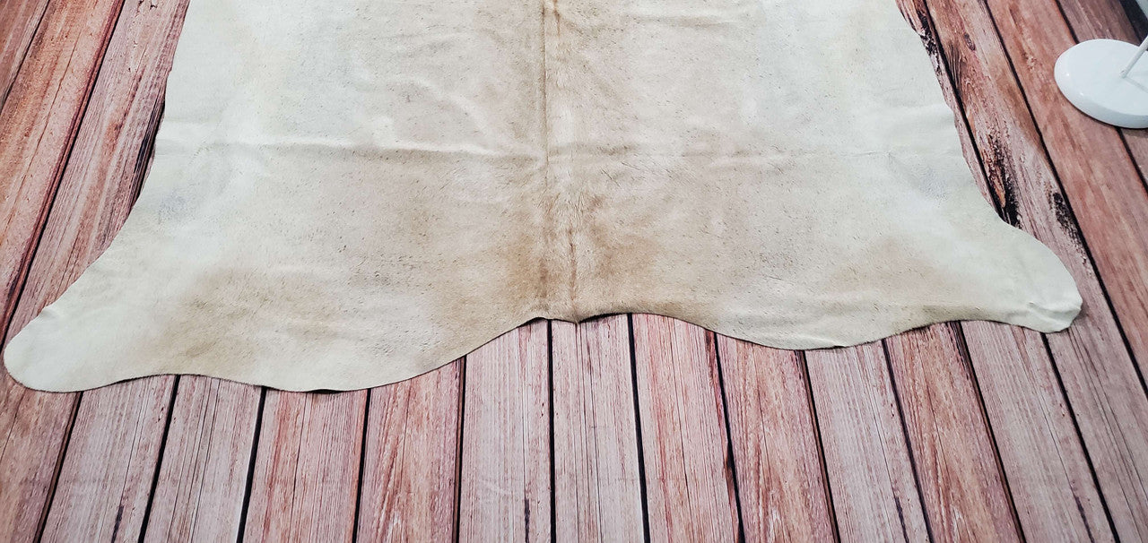 Genuine Medium Grey Cowhide Rug 6.4ft x 6.4ft