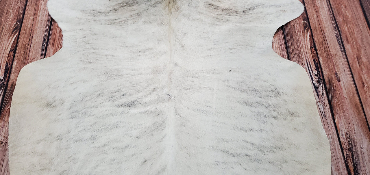 Natural Cowhide Rug Grey Brindle 6.6ft x 5.6ft