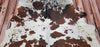 Spotted Brown White Cowhide Rug 7.5ft x 6.1ft