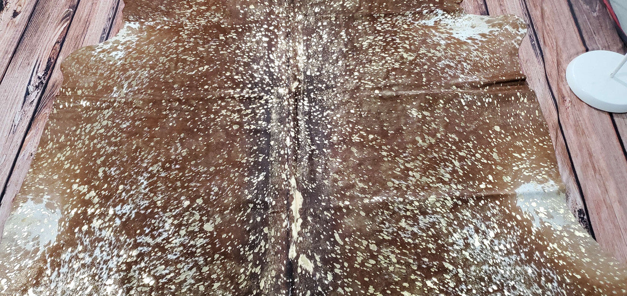 You will be a proud owner of the most luxurious, authentic, and beautiful metallic cowhide carpet.