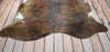 Brindle Brown Hereford Cowhide Rug 6.6ft x 6.7ft