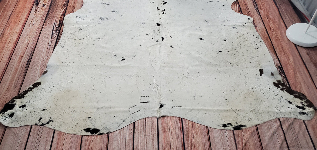 Genuine Cowhide Rug Salt And Pepper 6.6ft x 7ft