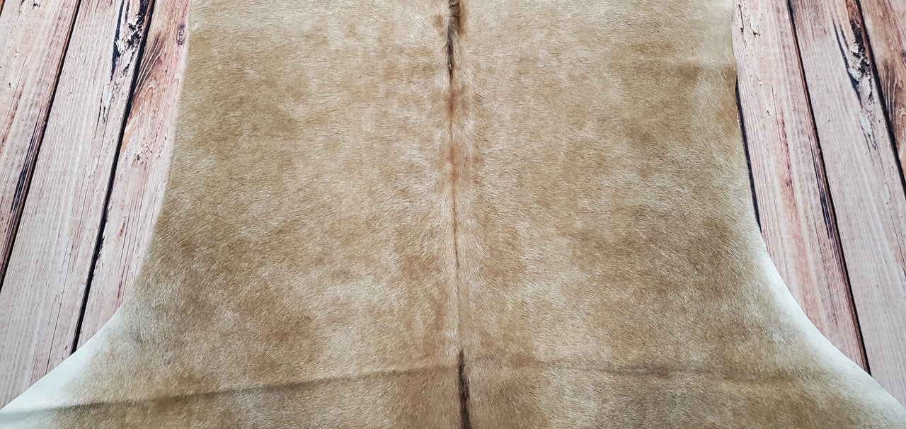Champagne Cowhide Rug Brazilian 7ft X 5.3ft