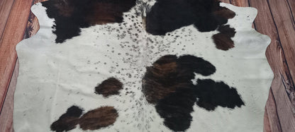 Tricolor Cowhide Rugs 7ft x 6.1ft
