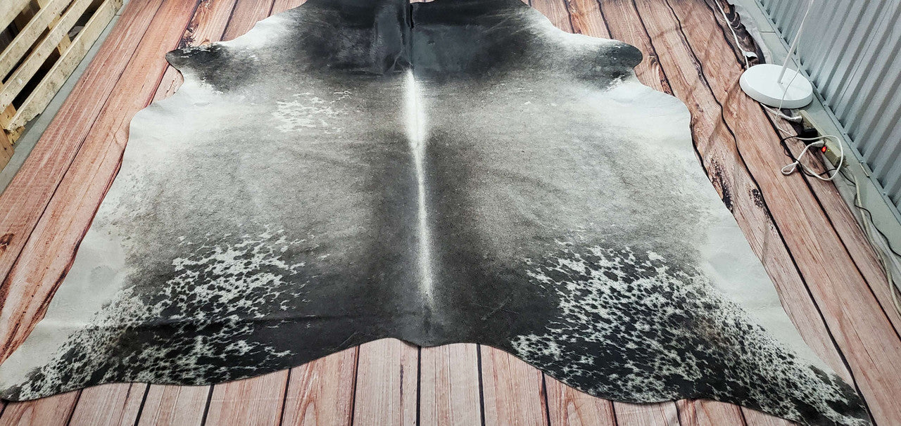 Add this beautiful gray hide rug in any space and you will be amazed.