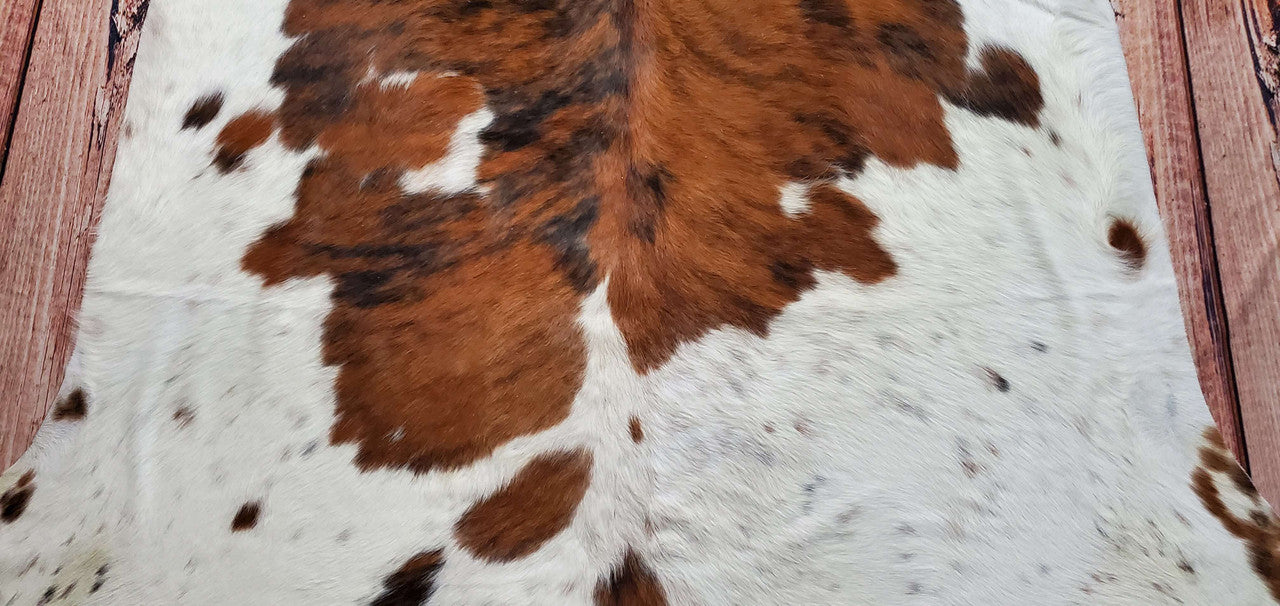 The added texture of the cowhide carpet gives an unexpected visual interest which makes it even more eye-catching than traditional rugs.