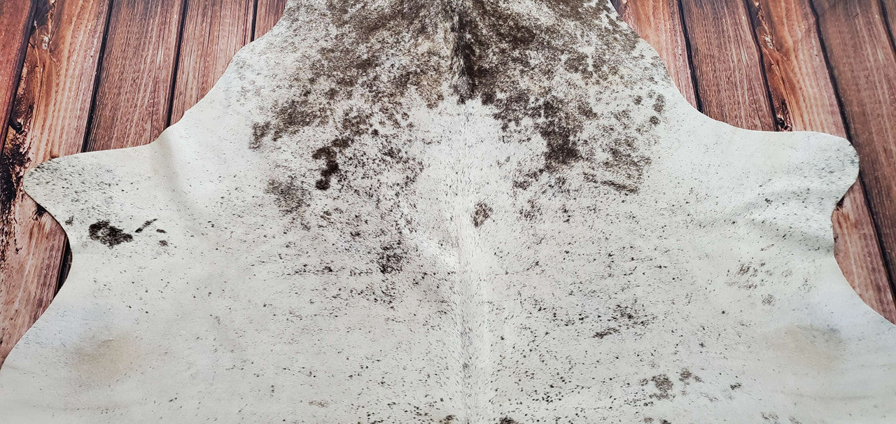 Brazilian Cowhide Rug Speckled TriColor 6.6ft x 6.3ft