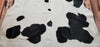 Natural Cowhide Rug Black White 7ft x 6.6ft