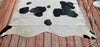 Natural Cowhide Rug Black White 7ft x 6.6ft