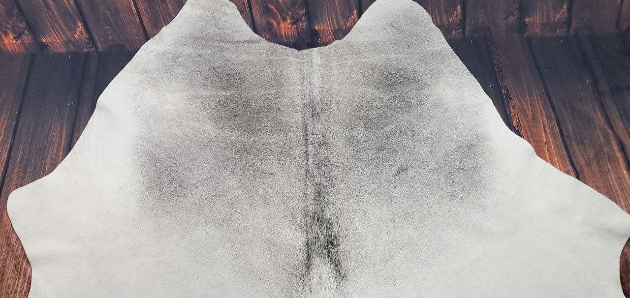 Brazilian Large Grey Cow Hide Rug 8ft x 6.7ft