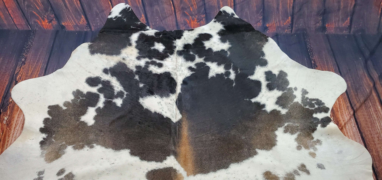 Large Speckled Cowhide Rug 7.5ft x 6.4ft