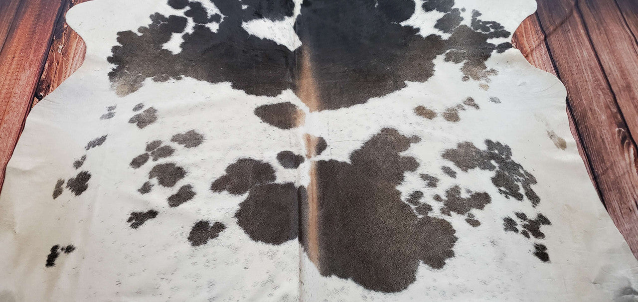 Large Speckled Cowhide Rug 7.5ft x 6.4ft
