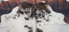 Upgrade your space with a stunning brindle cowhide rug. Its unique pattern and soft texture will make a bold statement in any room.