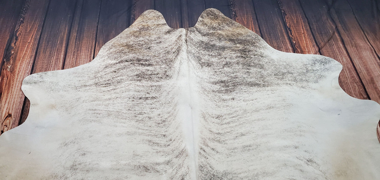 Exotic Brindle Cowhide Rug 6.6ft x 6.5ft