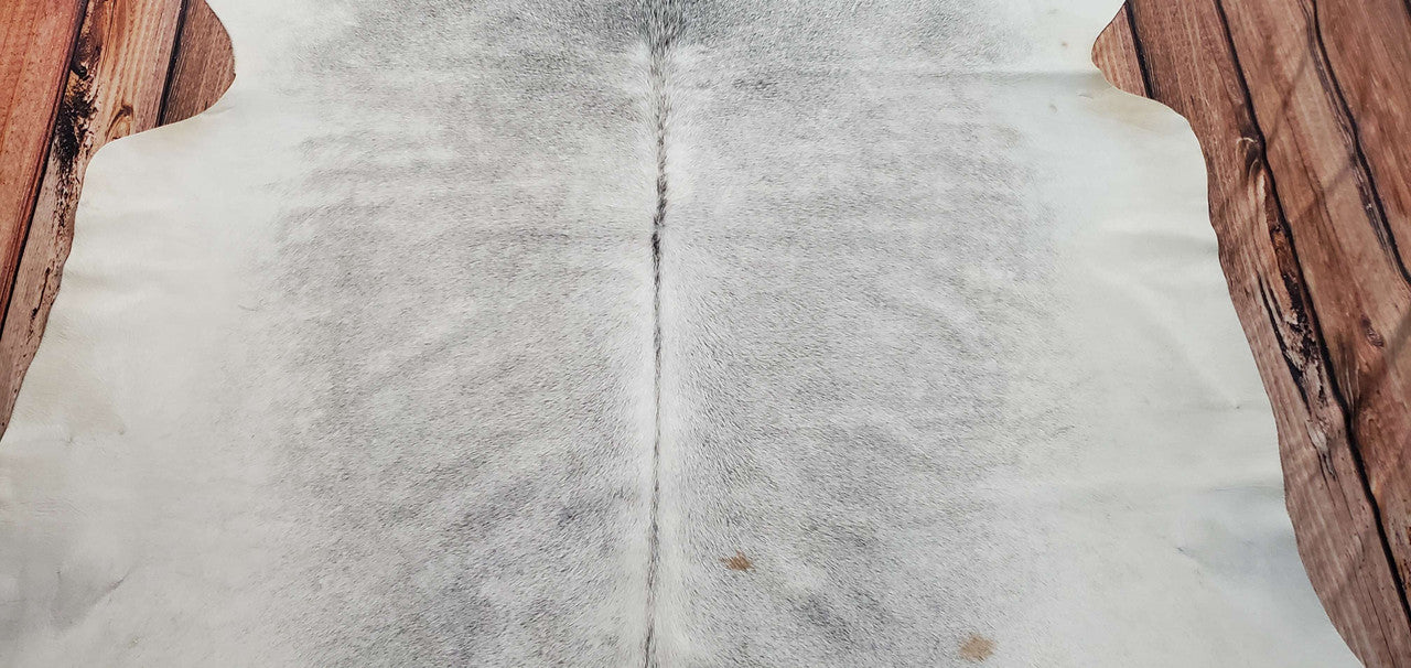 Gray Large Cowhide Area Rug 6.8ft x 6.8ft