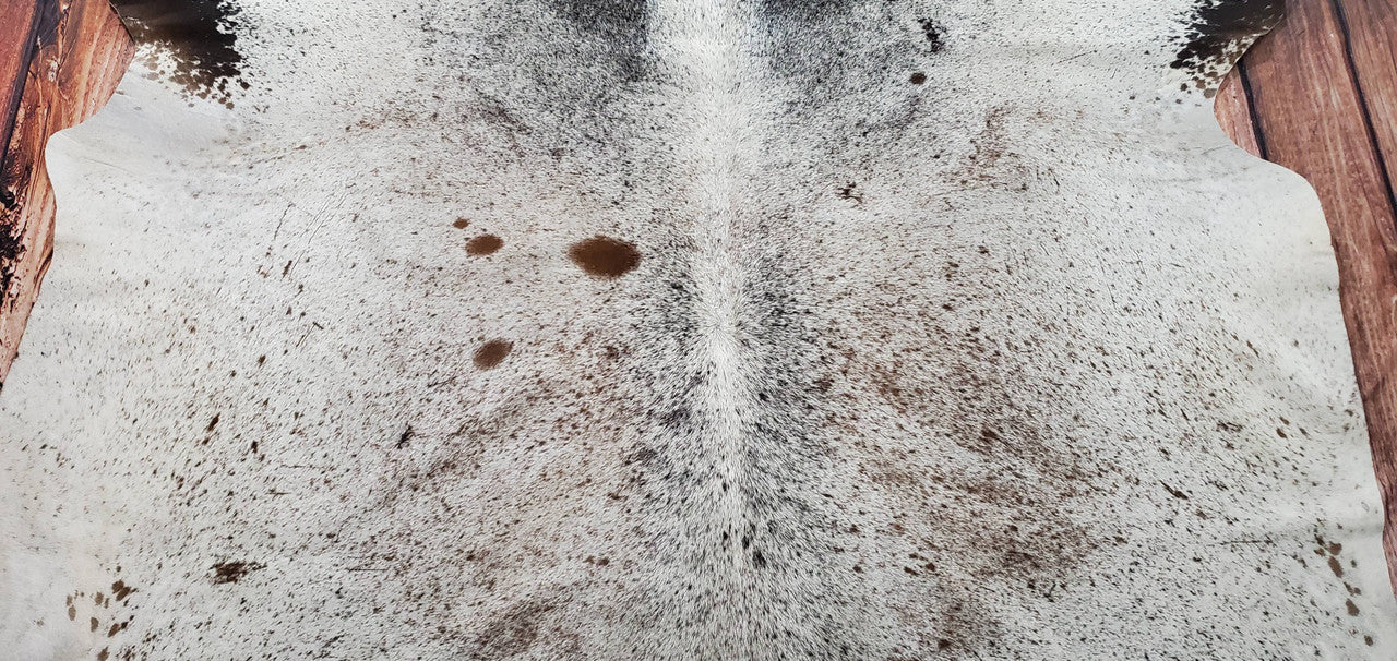 This cowhide rug really makes the space really great.
