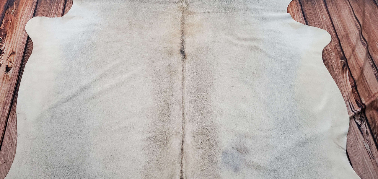 Large Grey Cow Skin Rug 7.5ft x 6ft