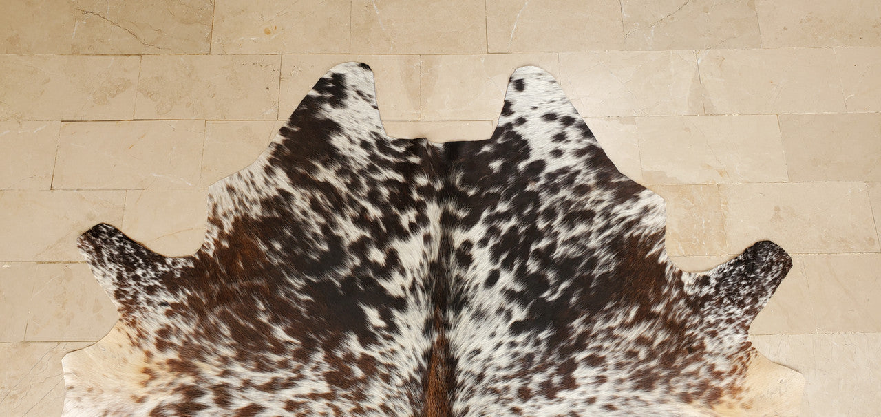 Spotted Cow Skin Rug 5.7ft x 5.1ft