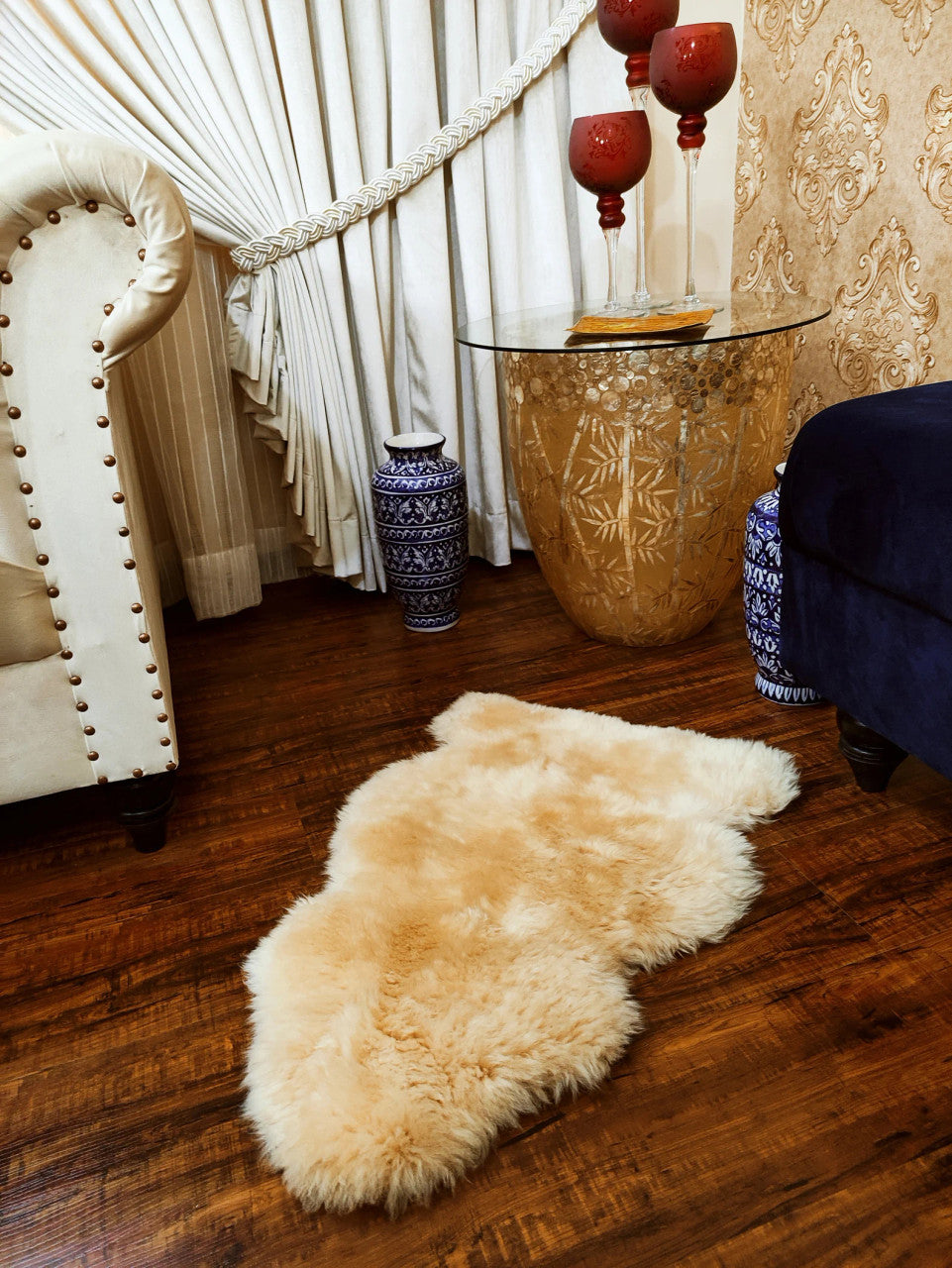 Natural Champagne Sheepskin Rug