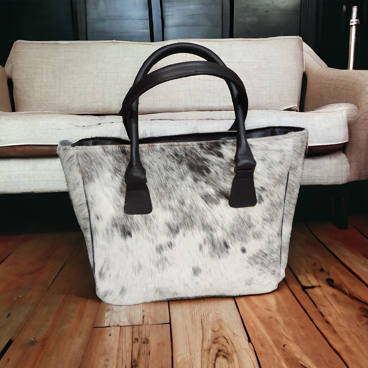 Real Cowhide Tote Bag