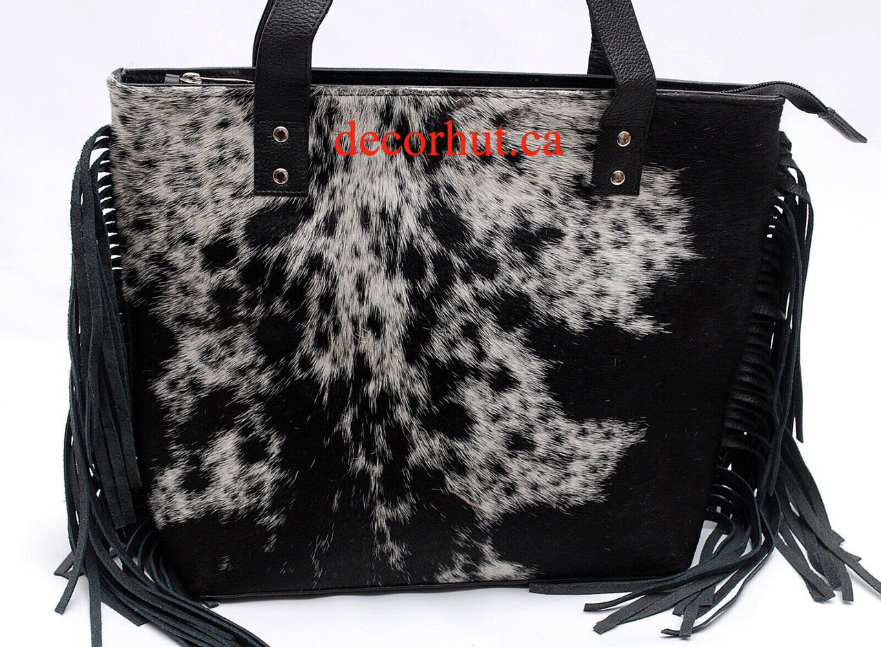 Speckled Cowhide Shoulder Bag