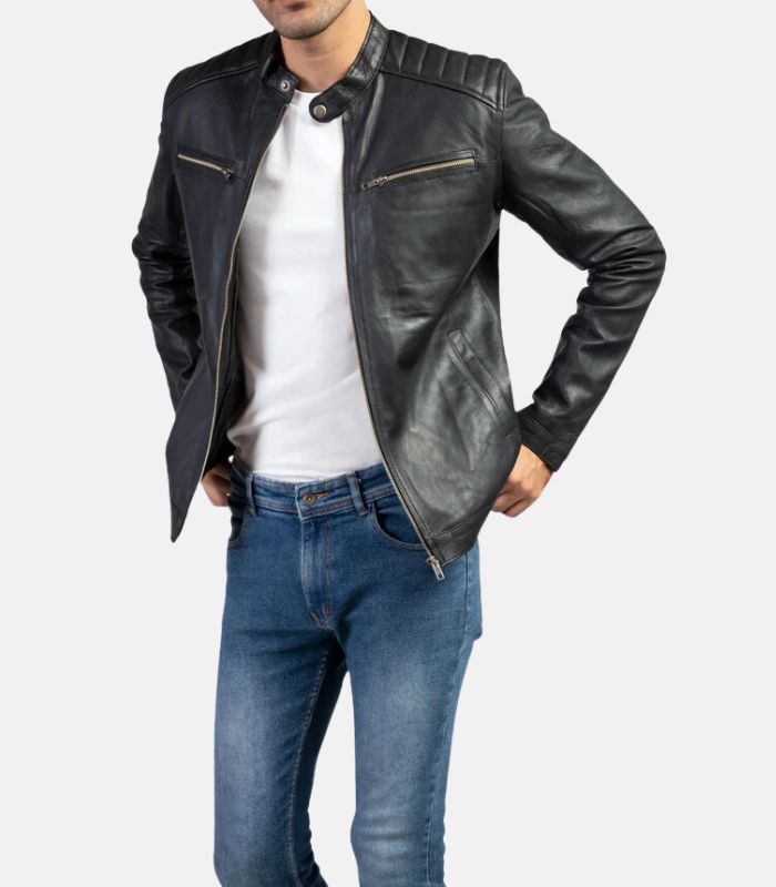 black jackets leather jackets for men