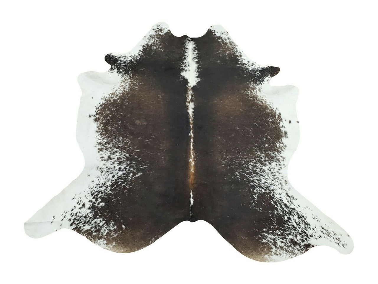 An amazing cowhide rug in speckled pattern, very soft and plushy, makes your room cozy and gives a western touch.