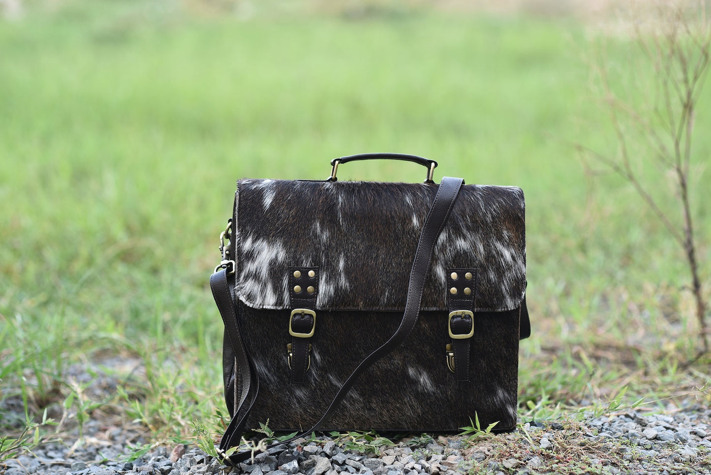 Cowhide Briefcase Bag