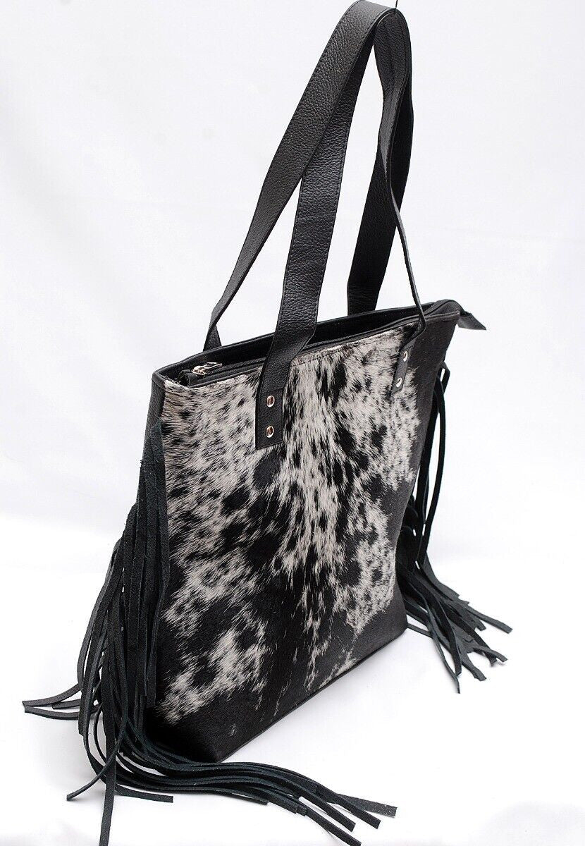 Speckled Cowhide Shoulder Bag