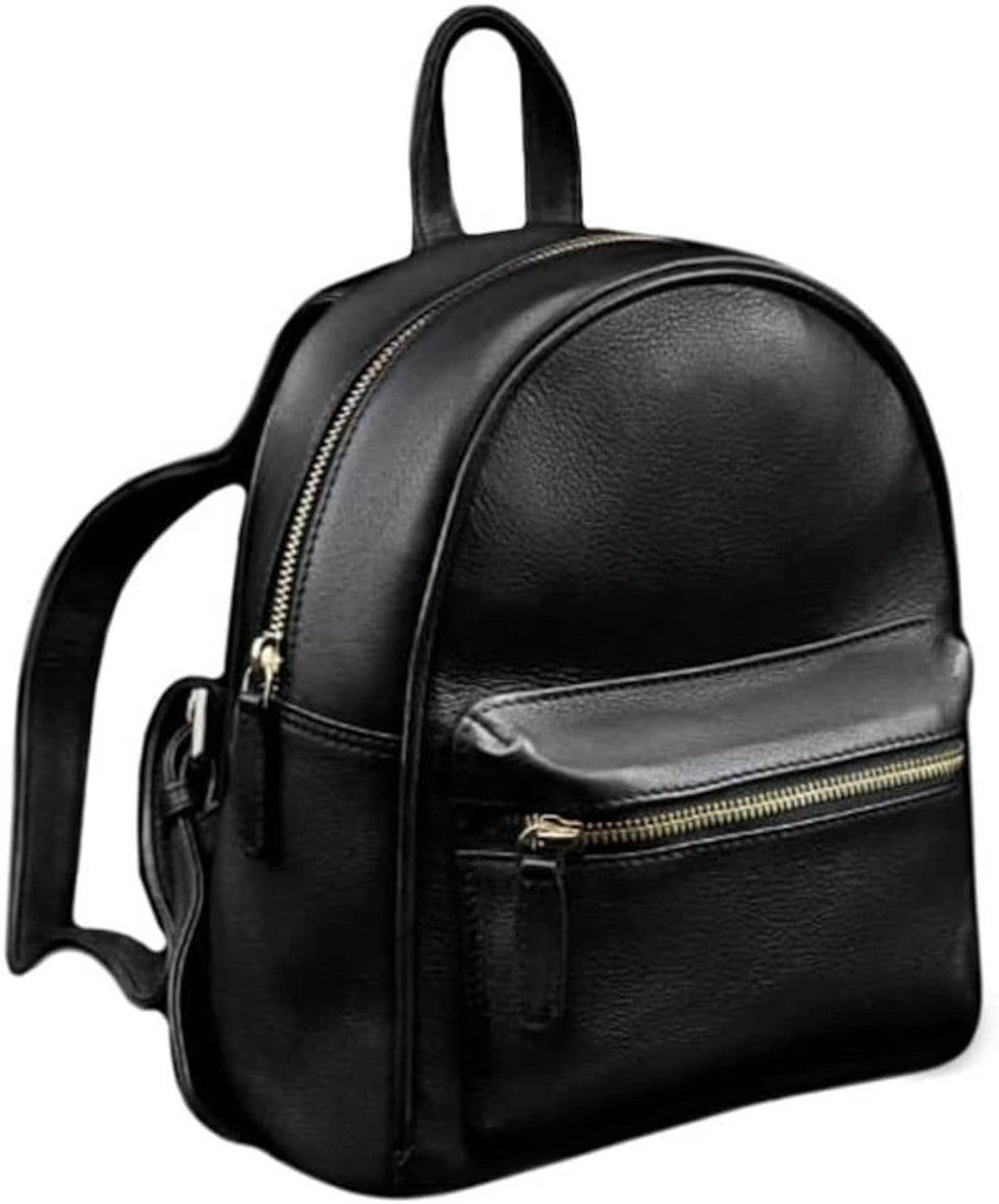 black faux leather backpack forever 21 Genuine Unisex Leather Travel Backpack – Decor Hut