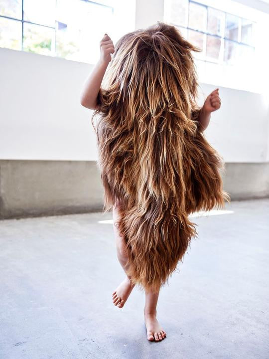 Rustic Brown Sheepskin Rug