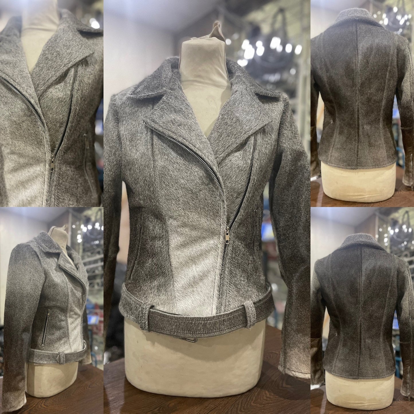 Cow Skin Fur Jacket