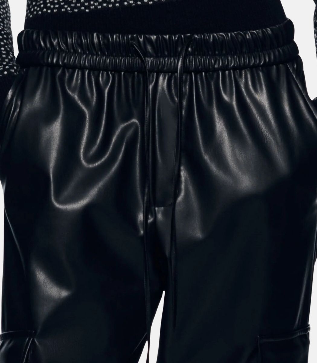 Black Leather Trouser For Women