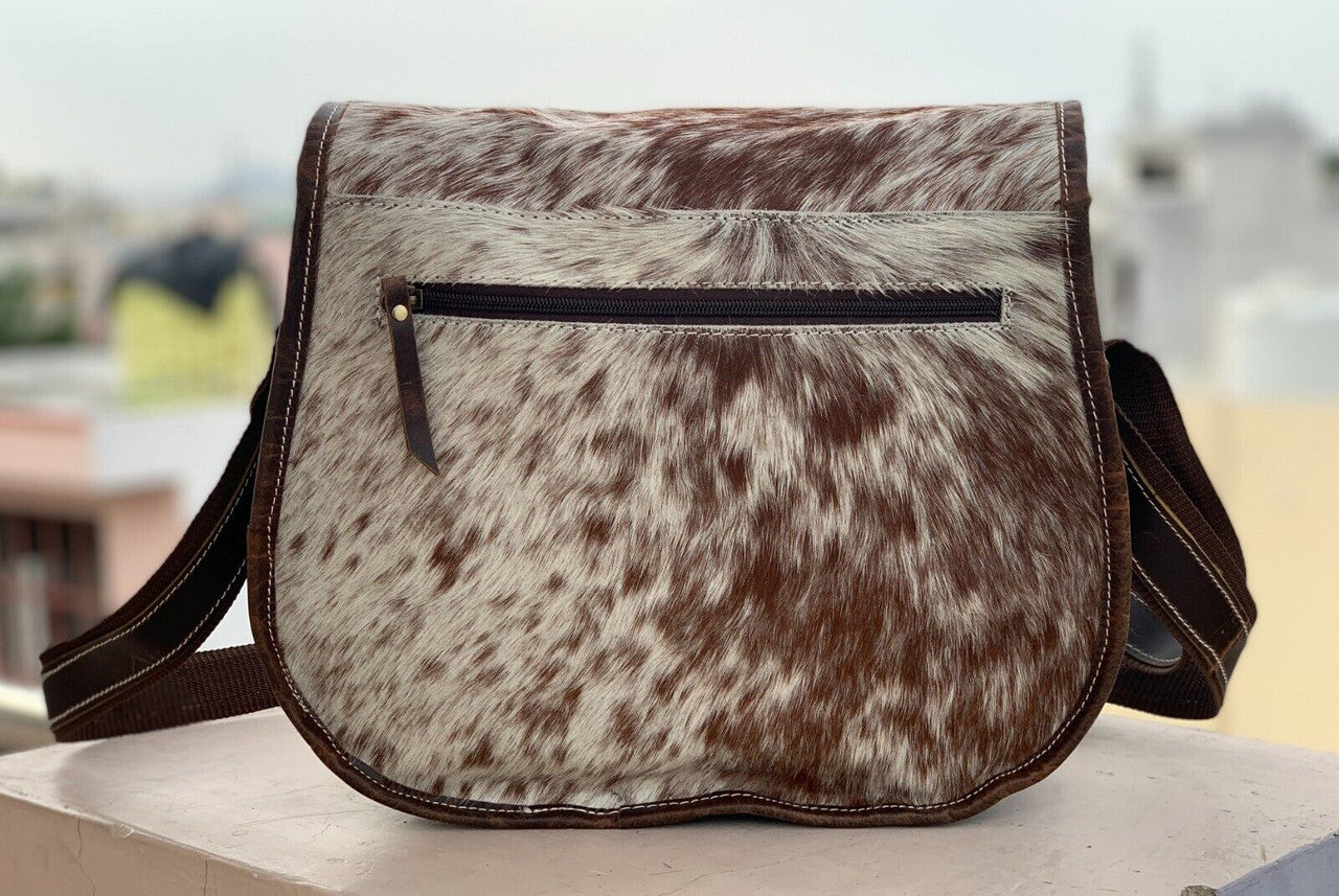 Speckled Cowhide Crossbody Bag